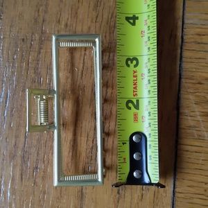 💎FREE Large gold tone hair clip claw square